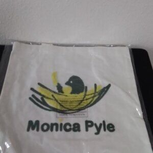 Embroidered Tote Bag Yellow/Green